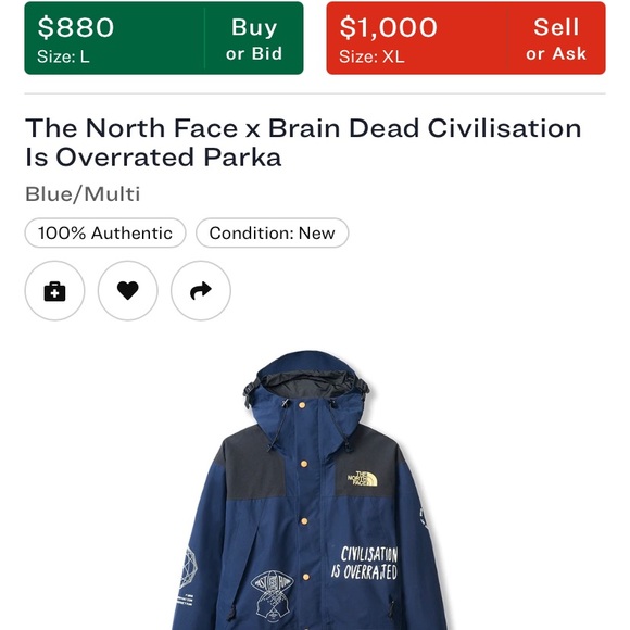 The North Face x Brain Dead Parka jacket - Picture 2 of 4